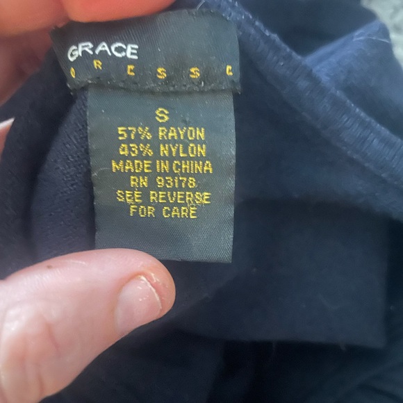 Grace Dresses -size small floral around scoop neck - Picture 4 of 4